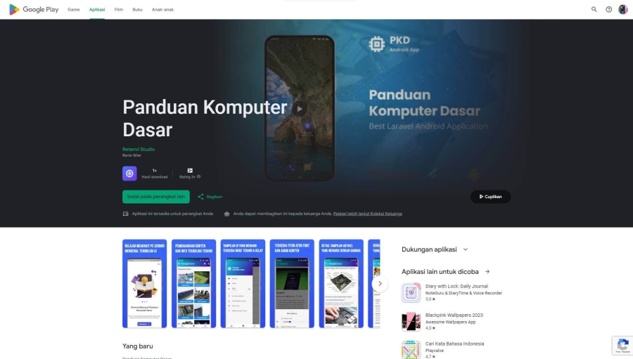 panduan komputer dasar - playstore