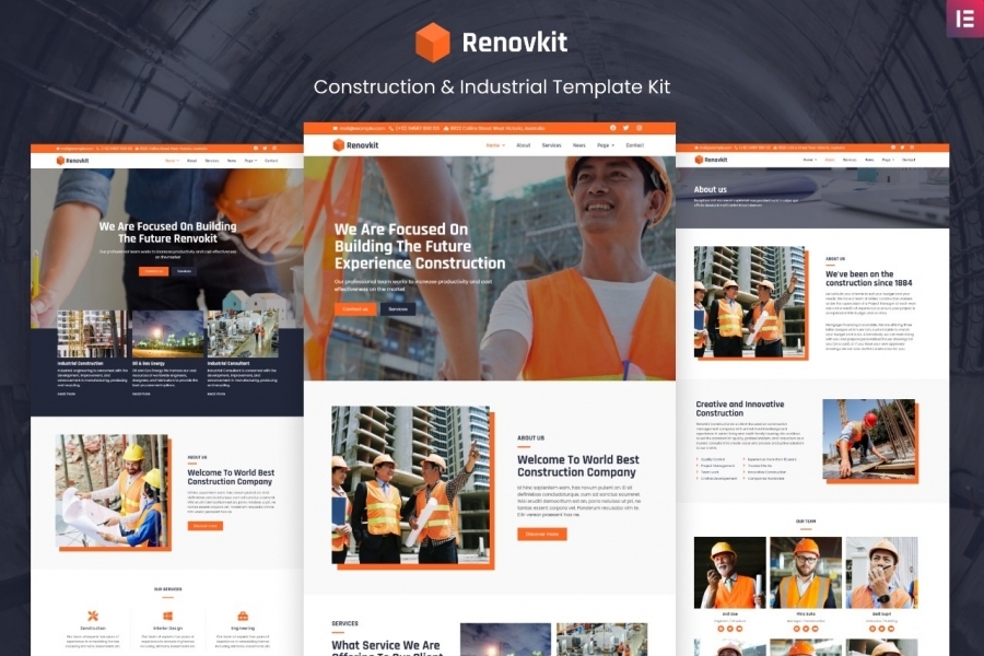 Renovkit - Construction and Industrial Template  WP