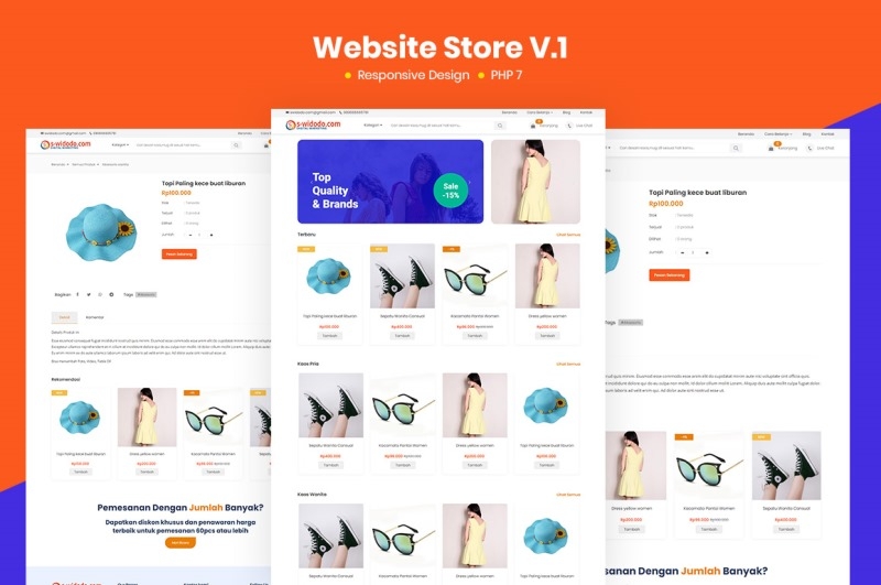 Promo Web Toko Online Siap Hosting Support PHP 7.4+