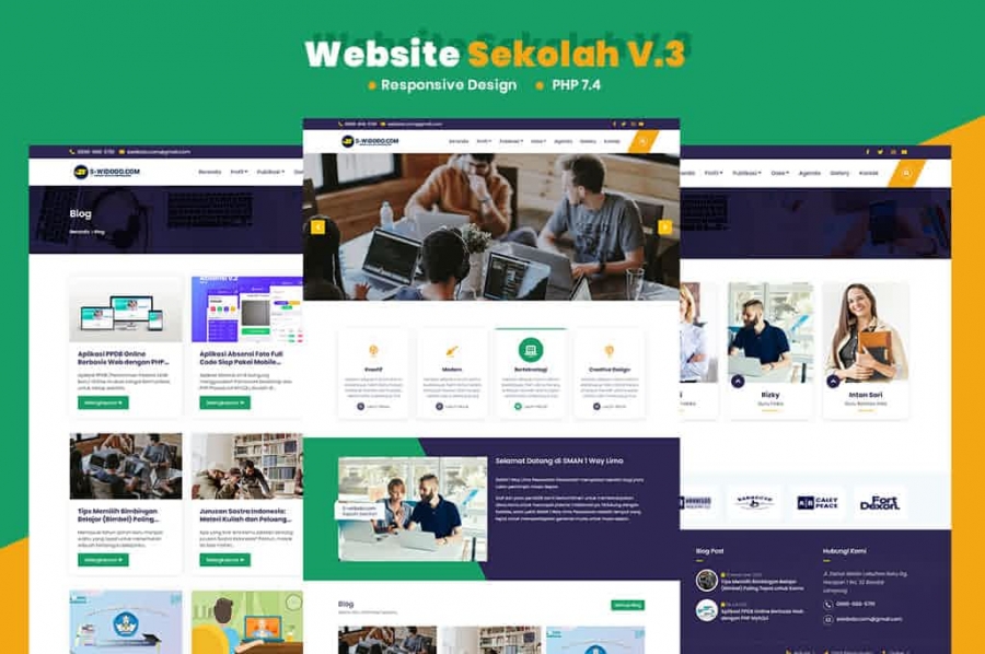 Website Sekolah v.3 Siap Pakai/Hosting