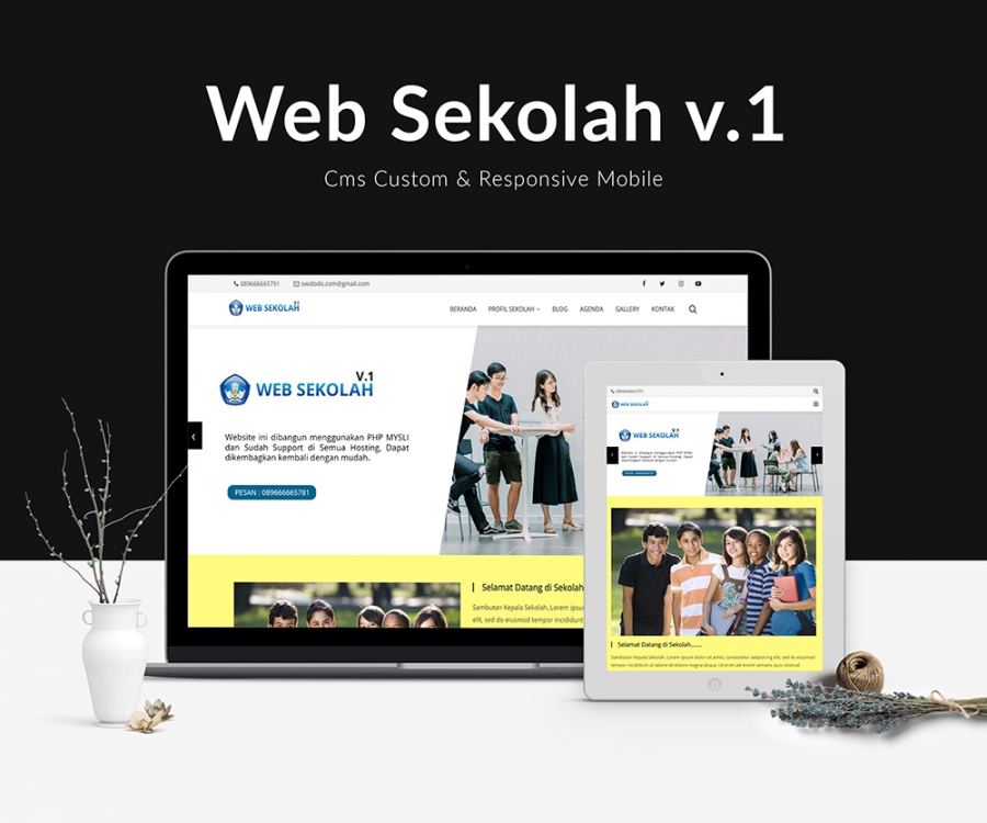 Website Sekolah V1 Siap Pakai