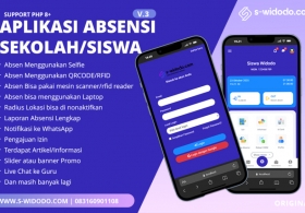 Aplikasi Absensi Sekolah/Siswa V.3 Full Fitur PHP 8+ Solusi Cerdas Manajemen Absensi Digital