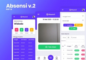 Aplikasi Absensi Foto Full Code Siap Pakai Mobile Frendly