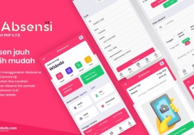 Aplikasi Absensi Foto Webcame/Kamera HP V.3 Cordinat Lokasi