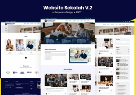 Website Sekolah V2 Siap Pakai Support PHP 7+