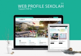 Website Profile Sekolah V.4 Support PHP 8+
